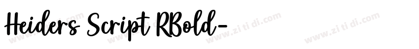 Heiders Script RBold字体转换 Heiders Script RBold字体转换